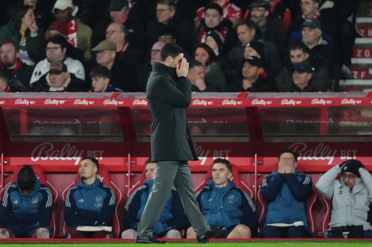 Sự thất vọng của HLV Mikel Arteta