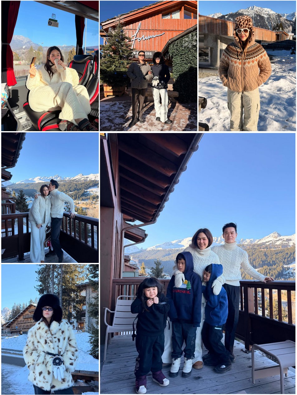 Gia đình nữ diễn viên tại khu nghỉ dưỡng xa xỉ bậc nhất thế giới.