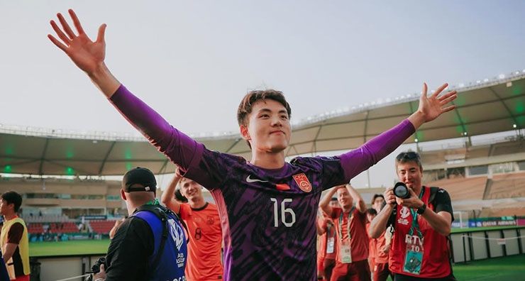 Thủ môn Li Hao vẫn chưa bị đánh bại sau 4 trận ở giải U23 châu Á