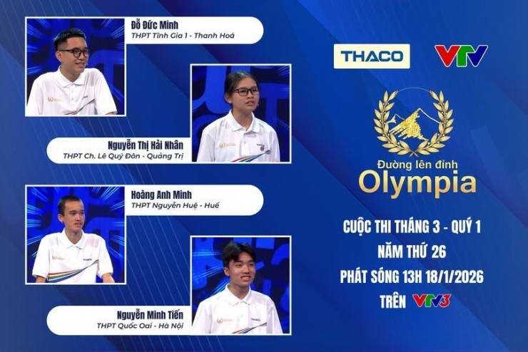 Ảnh: Fanpage Đường lên đỉnh Olympia