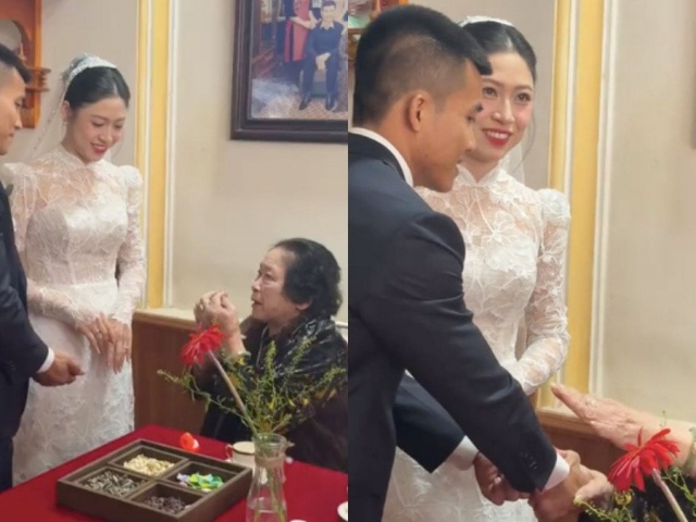 Clip bà ngoại trao vàng, dặn cháu rể 'quý nhất vàng trong tâm' gây xúc động