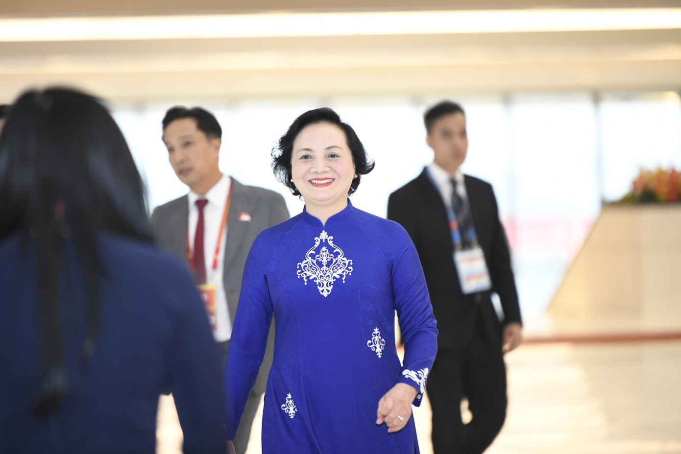 Các đại biểu đến dự phiên trù bị Đại hội XIV của Đảng. Ảnh: Như Ý.