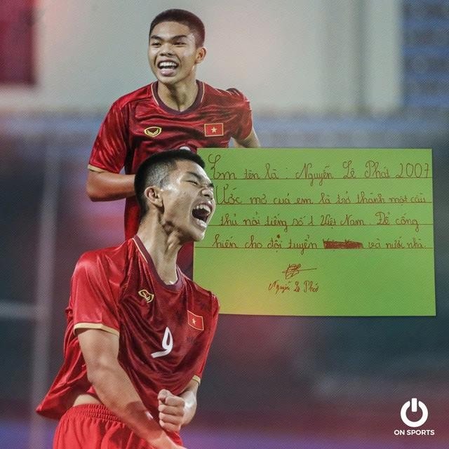 Điều ước của Nguyễn Lê Phát khiến người hâm mộ yêu mến và xúc động. (Ảnh: On Sports)