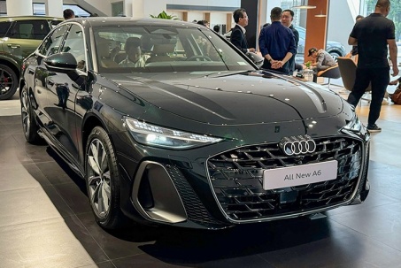 Cận cảnh Audi A6 bản thương mại vừa có mặt tại Việt Nam