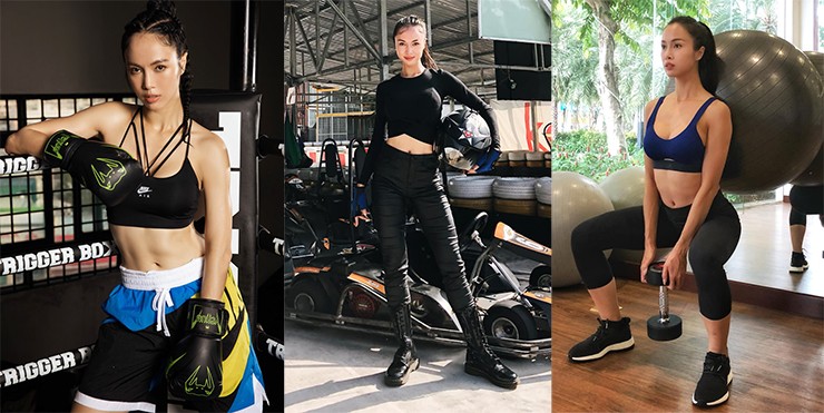 Nữ diễn viên xinh đẹp rất cuồng thể thao