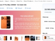 iPhone 17 Pro Max cũ đã xuất hiện: Rẻ hơn máy mới nguyên seal tới 9 triệu đồng