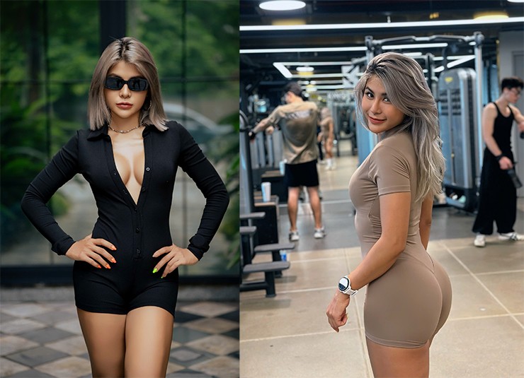 Nữ gymer đã sẵn sàng để đi "bão"