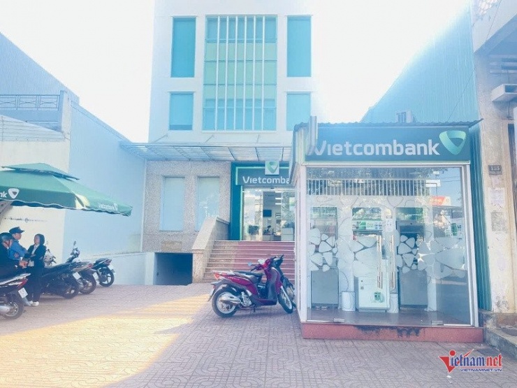 Phòng Giao dịch Trà Bá – Ngân hàng Vietcombank Chi nhánh Gia Lai. Ảnh: Trần Hoàn