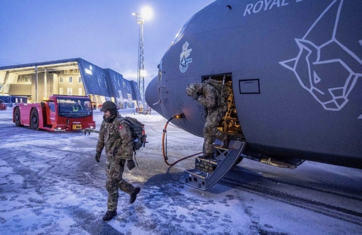 Binh lính Đan Mạch tới Greenland. Ảnh: The Danish Defense Command