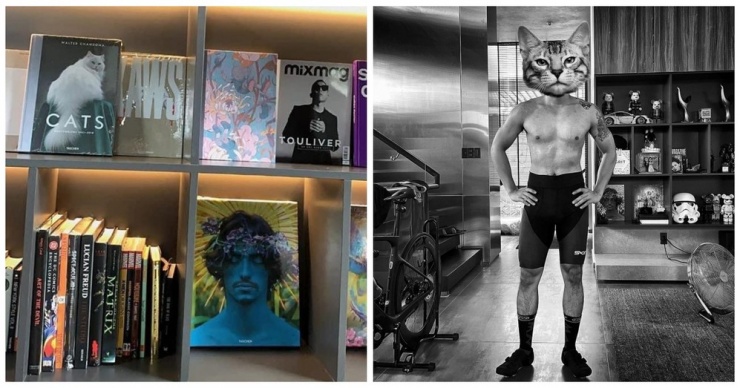 Những đồ vật giá trị Hoàng Touliver yêu thích có khu riêng để trang trí, trưng bày.