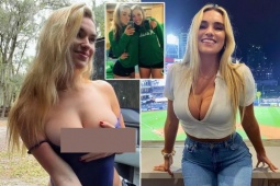 Người đẹp bóng chuyền khoe loạt ảnh quyến rũ, phải lấy tay đỡ vùng nhạy cảm