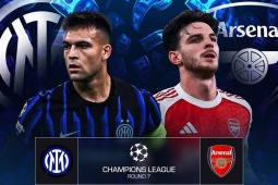 Trực tiếp bóng đá Inter Milan - Arsenal: "Pháo thủ" hướng tới kỷ lục (Cúp C1)