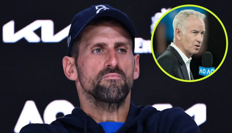 McEnroe (ảnh nhỏ) tin rằng, Djokovic sẽ hụt hơi ở những trận 5 set, nhất là khi đấu với Alcaraz hoặc Sinner