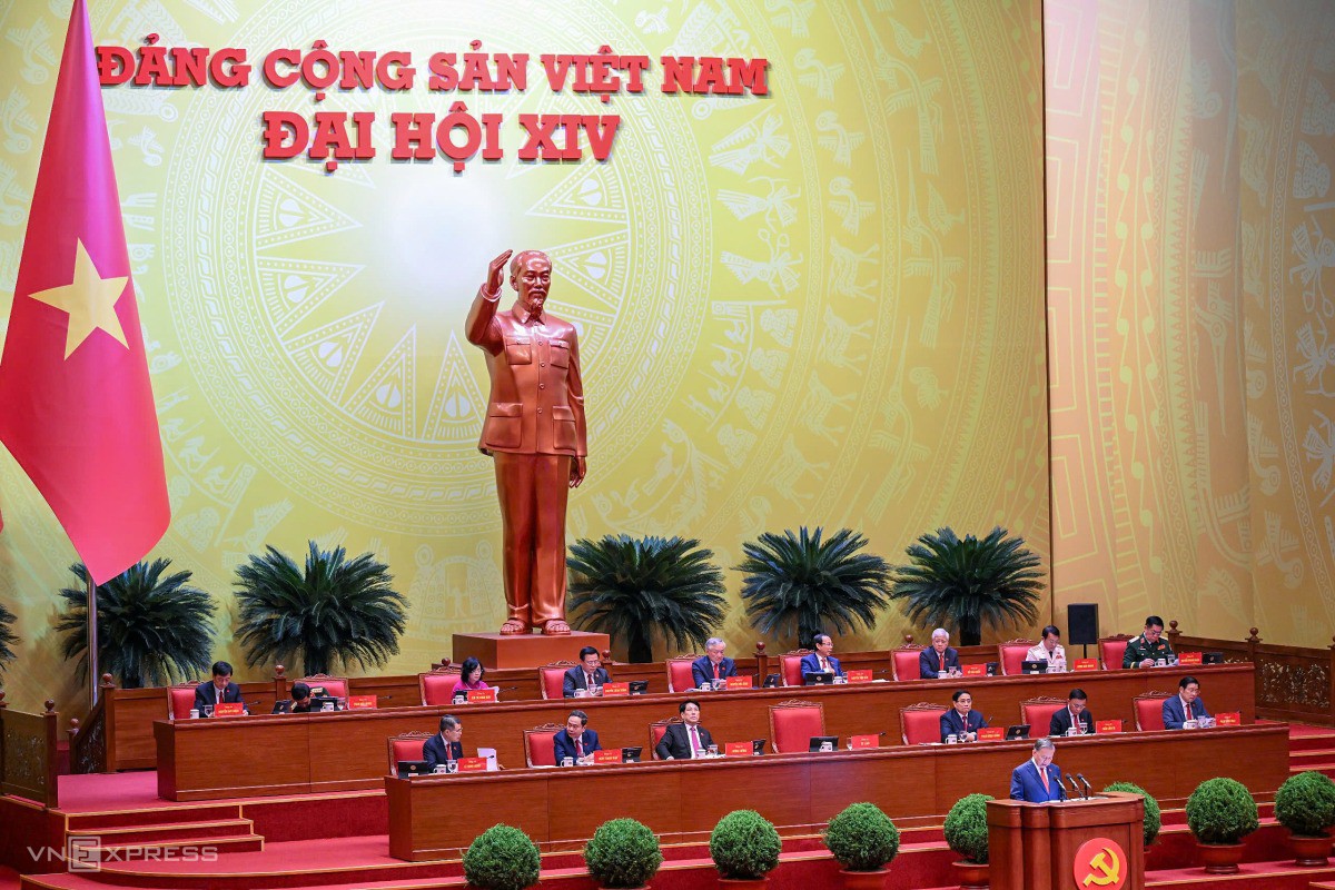 Phiên khai mạc Đại hội XIV của Đảng. Ảnh:&nbsp;Giang Huy