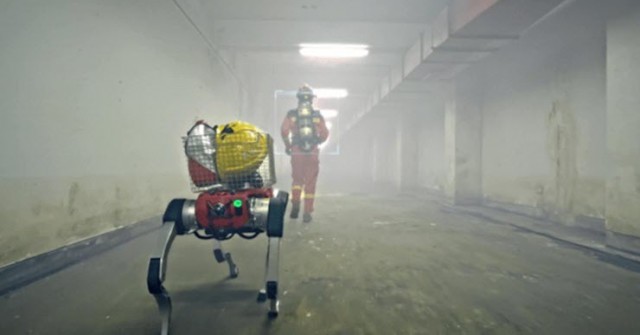Choáng với dàn chó robot AI chuyên chữa cháy được trang bị "tận răng"
