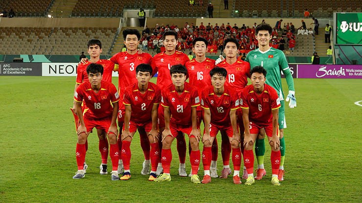 Đội hình xuất phát của U23 Việt Nam (ảnh: Ted Trần)