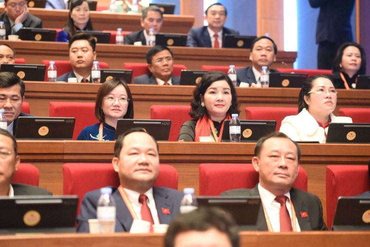 Các dại biểu tham dự Đại hội XIV của Đảng sáng 21/1. Ảnh: Thành An