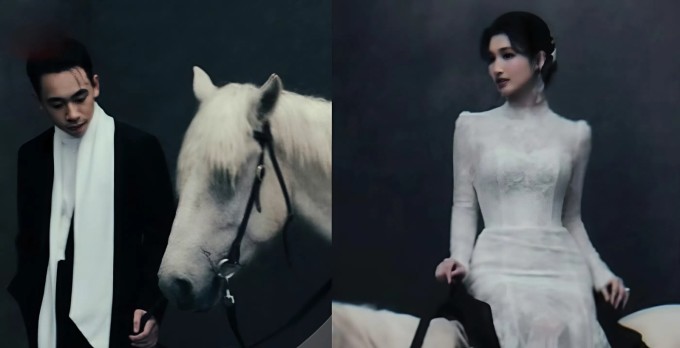 Phương Nhi và doanh nhân Minh Hoàng để hình đại diện đôi trước thềm đám cưới.