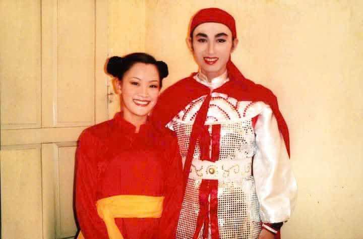 Nghệ sĩ Ưu tú Bạch Quốc Khanh đóng vai Thánh Gióng trong vở tốt nghiệp ngành đạo diễn của Nghệ sĩ Nhân dân Hoàng Tuấn. Ảnh:NVCC