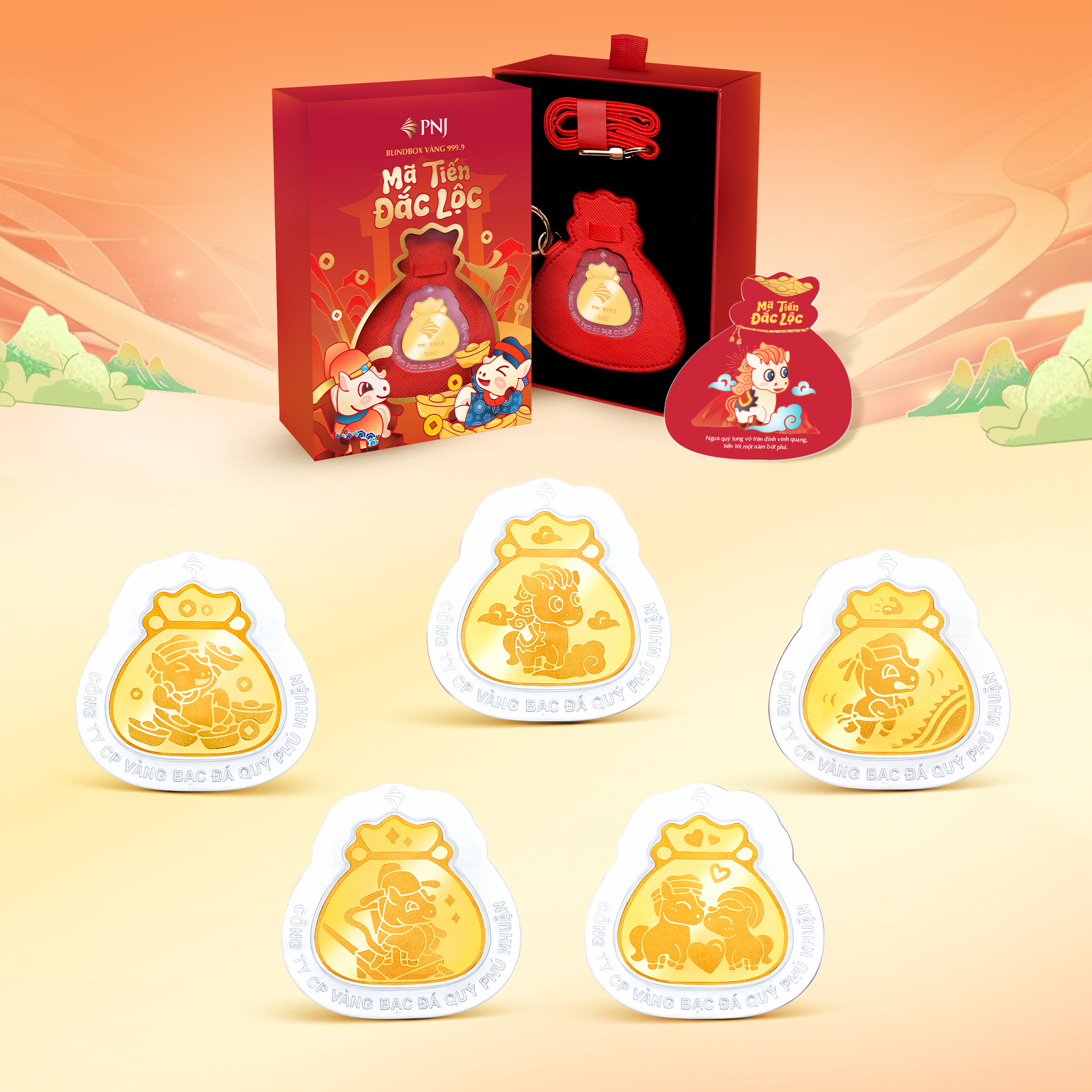 Sản phẩm Blindbox vàng 99,99% Mã Tiến Đắc Lộc với hình thức “túi mù” độc đáo thu hút nhiều người trẻ. Ảnh: PNJ