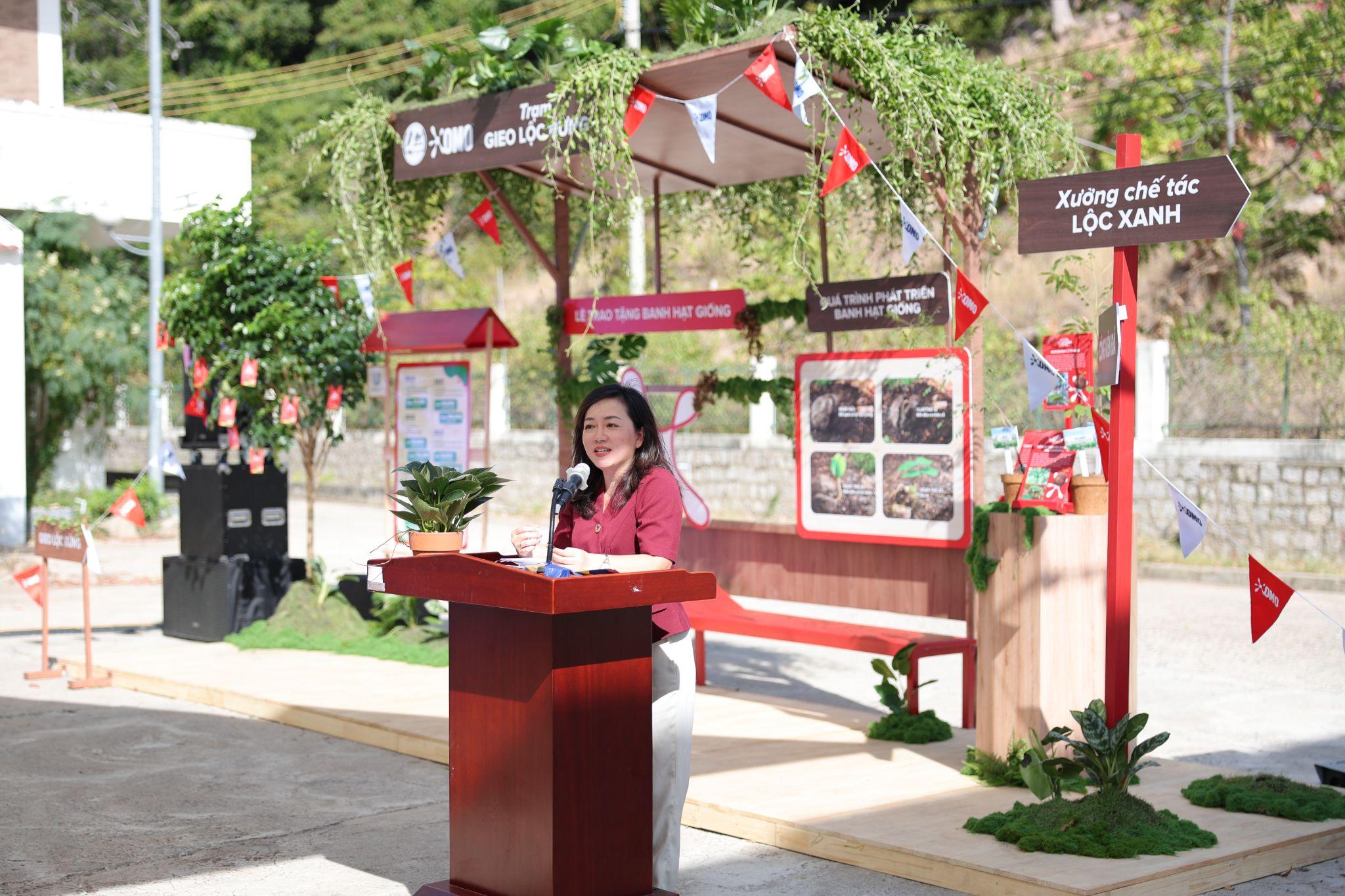 Bà Lê Thị Hồng Nhi - Phó tổng Giám đốc Truyền thông, Đối ngoại và Phát triển bền vững của Unilever Việt Nam chia sẻ về cam kết trồng 1 triệu cây giai đoạn 2026 - 2030