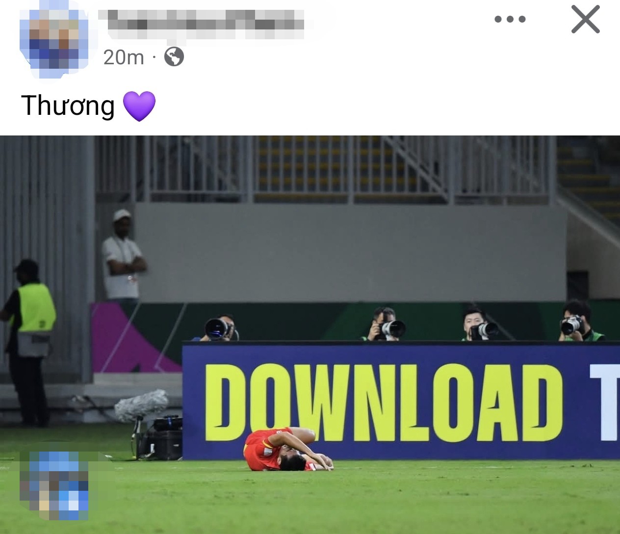 Buồn chán nhưng người hâm mộ vẫn thương U23 Việt Nam.