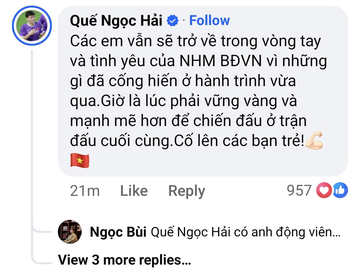 Đình Bắc - U23 Việt Nam xin lỗi và phản ứng của cộng đồng mạng - 3