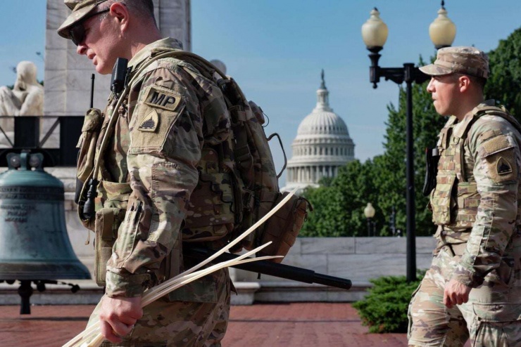 Lực lượng vệ binh quốc gia Mỹ. Ảnh Getty