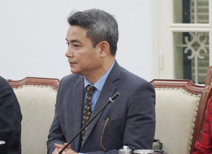 Nam nghệ sĩ tại lễ bổ nhiệm.