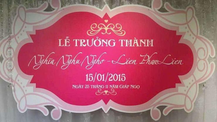 Ngày cưới của anh chị Nghĩa Liễn diễn ra sau khi chụp bộ ảnh cưới tại Nha Trang. Ảnh: NVCC