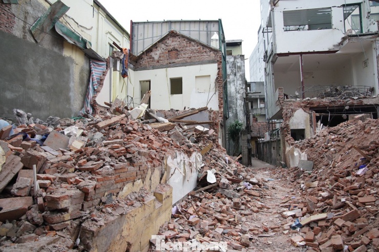 Toàn bộ hộ dân bên trong ngõ 61 Đinh Tiên Hoàng đã được di dời, phá dỡ từ 19/1