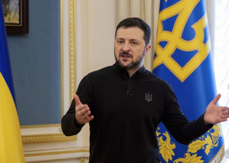 Tổng thống Zelensky. Ảnh: AP