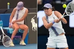 Tay vợt số 2 thế giới tự tay xé váy ở Australian Open 2026, khán giả “đứng hình”