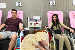 Vợ chồng trẻ 'dắt tay' cùng hiến máu, 17 lần hiến trong hơn 2 năm