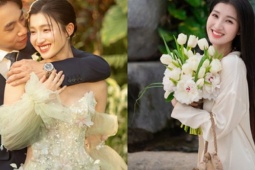 Ảnh hậu trường chụp hình cưới tươi xinh của Á hậu Phương Nhi