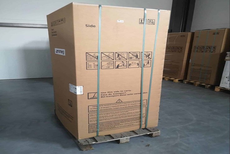 Hãy đảm bảo các mã sản phẩm trùng nhau giữa máy và thùng đựng.