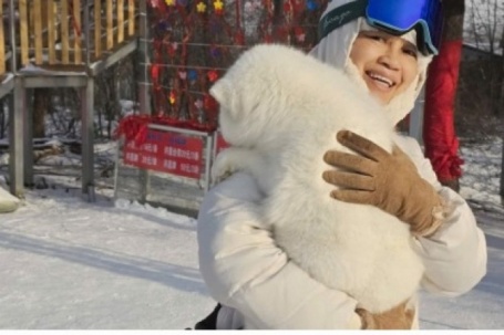 Trải nghiệm ôm hồ ly ấm áp giữa vùng băng tuyết trắng xóa Cáp Nhĩ Tân