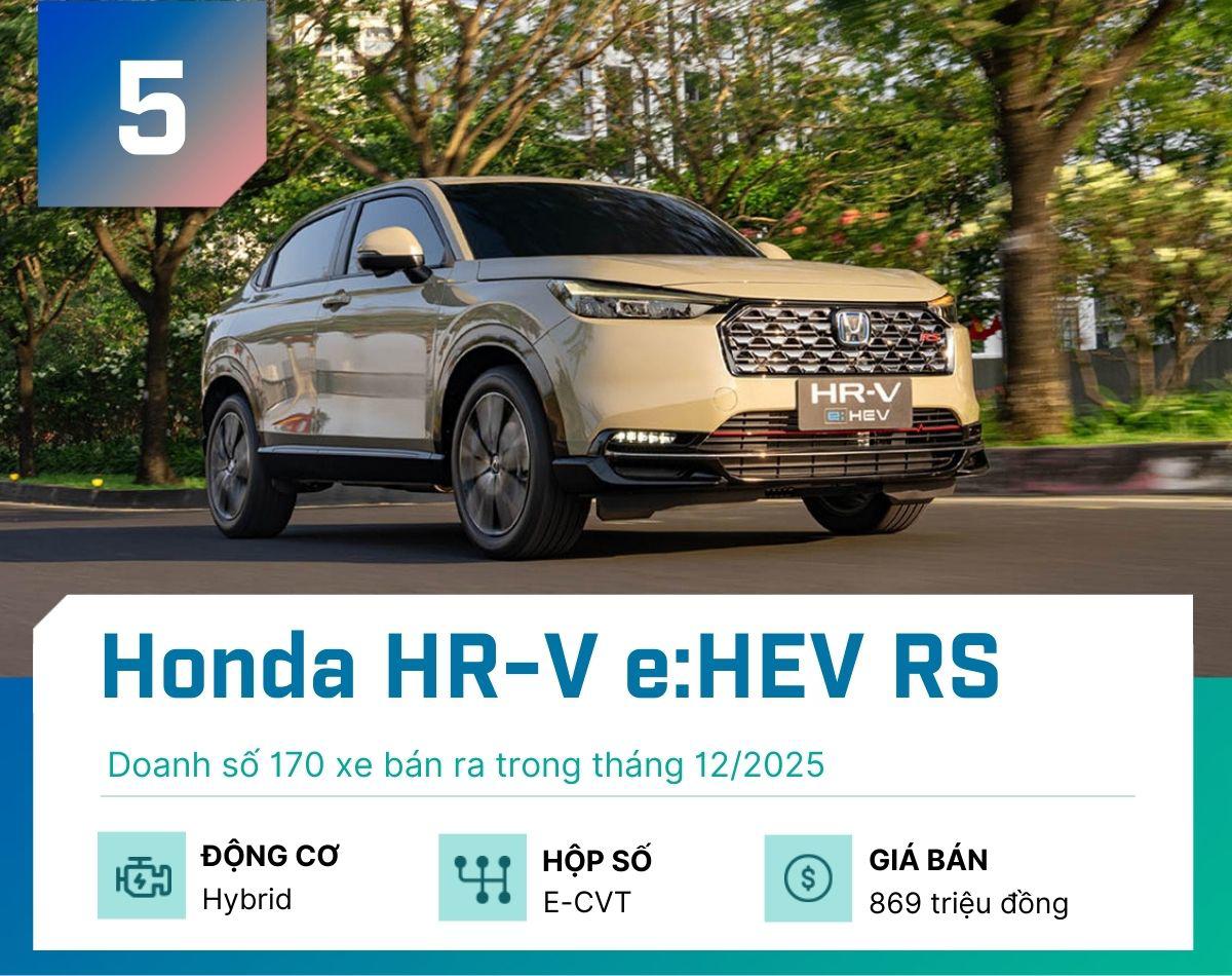 5 mẫu xe hybrid bán chạy nhất tháng 12/2025 - 5