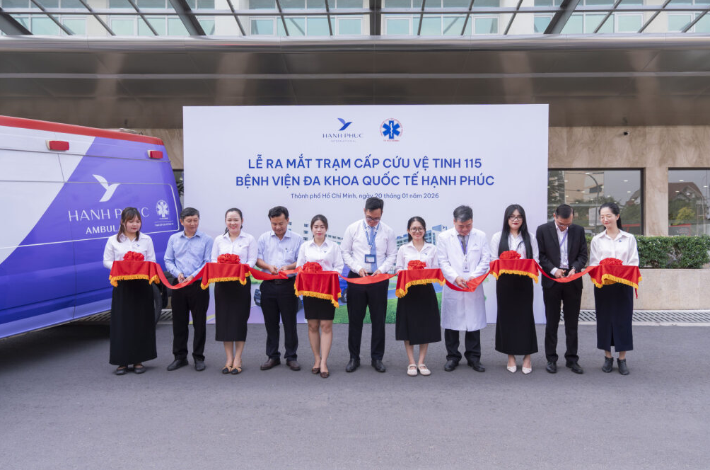 Lễ ra mắt Trạm Cấp cứu Vệ tinh 115 tại Bệnh viện Đa khoa Quốc tế Hạnh Phúc