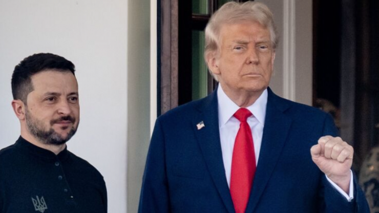 Tổng thống Ukraine Zelensky và Tổng thống Mỹ Donald Trump. Ảnh: WH.