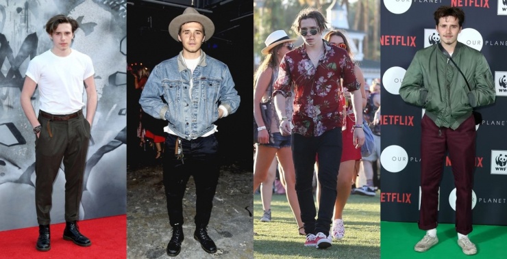 Con trai David "lột xác" với nhiều phong cách, lúc cổ điển, khi lại bụi bặm. Anh sử dụng mũ, kính mắt, móc khóa, vòng tay, dây chuyền và đồng hồ nhằm tạo vẻ sinh động cho trang phục. Ảnh: Highsnobiety, Backgrid