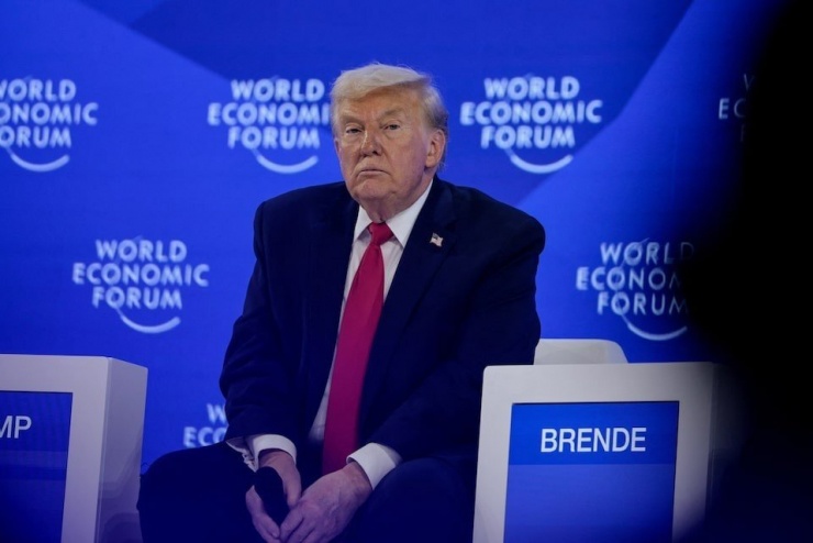Tổng thống Mỹ Donald Trump tại Diễn đàn Kinh tế Thế giới (Davos, Thụy Sĩ). (Ảnh: Reuters)