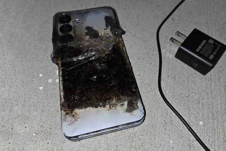 Galaxy S25 Plus bị bốc cháy và được Samsung chấp nhận bồi thường.