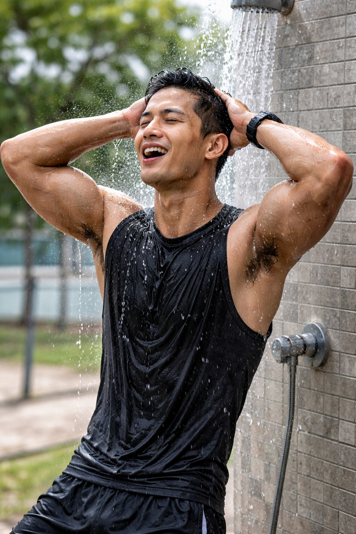 Tắm nước lạnh ngay sau khi vận động mạnh, đặc biệt ban đêm hoặc khi trời lạnh nguy cơ đột quỵ tăng cao