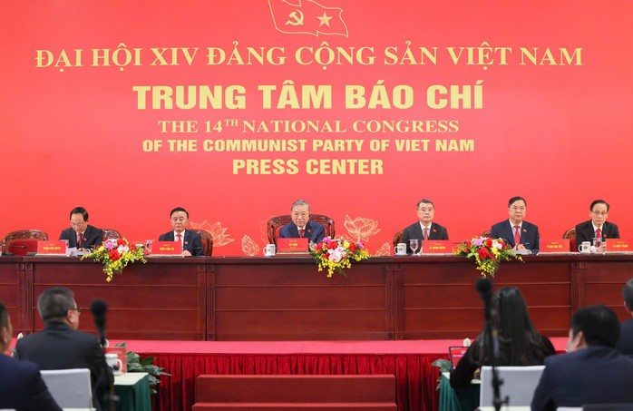 Tổng Bí thư Tô Lâm chủ trì họp báo. Ảnh: Quang Phúc