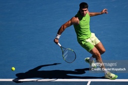 Kết quả tennis Alcaraz - Moutet: Tốc hành 3 set (Australian Open)