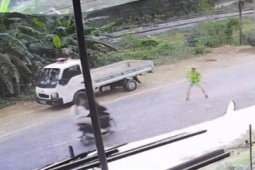 Điều tra vụ thượng úy CSGT bị xe máy tông nhập viện khi làm nhiệm vụ