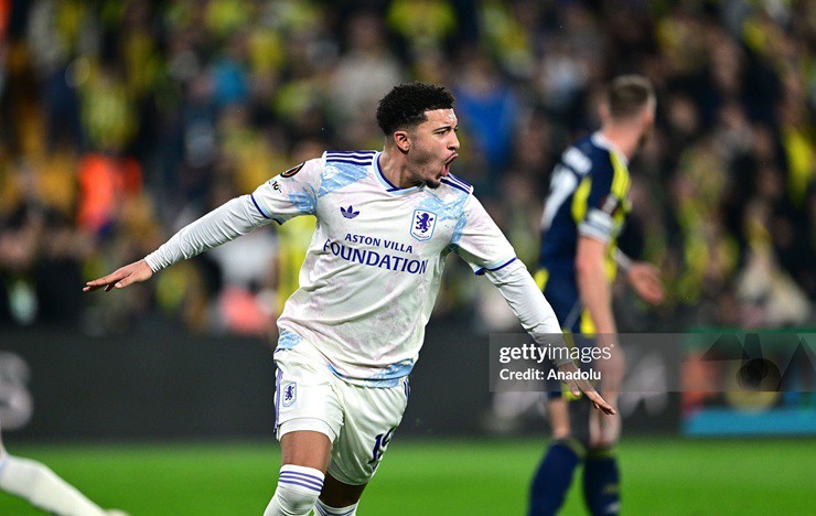 Sancho đã ghi bàn thắng đầu tiên trong màu áo Aston Villa