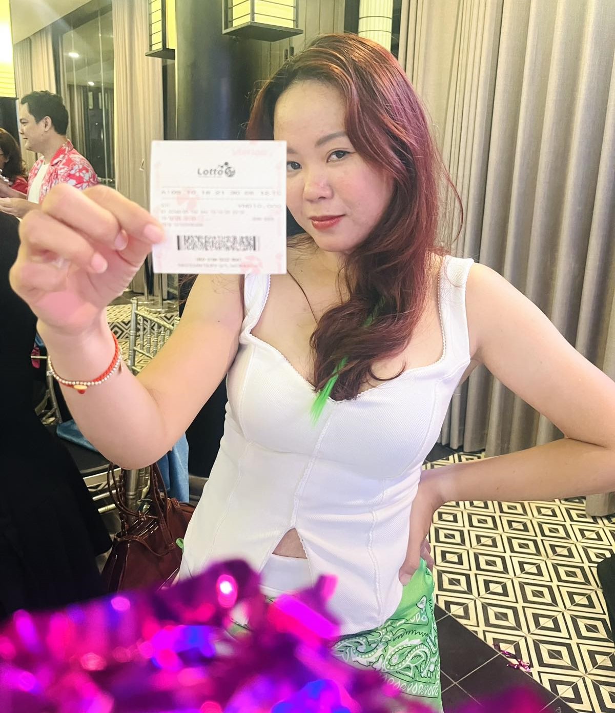 Công ty H.G sử dụng xổ số quay nhanh Lotto 5/35 như một game sôi động trong tiệc tất niên