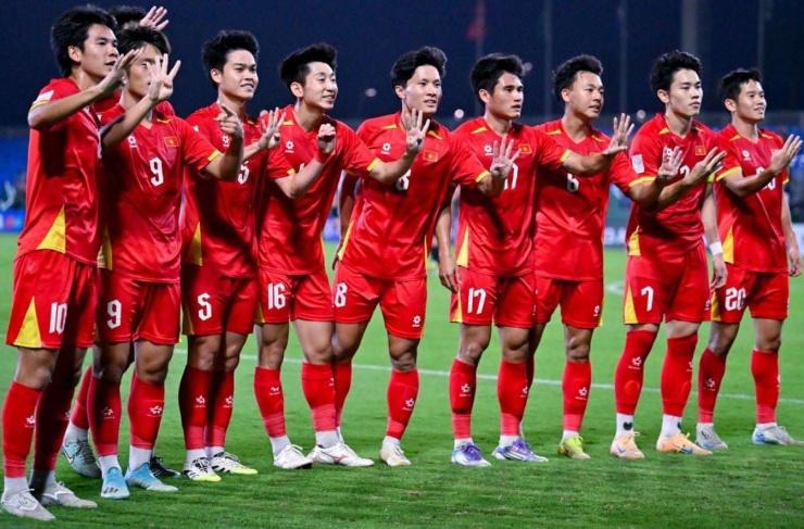 U23 Việt Nam giành chiến thắng ấn tượng trước U23 Hàn Quốc. Ảnh: AFC.